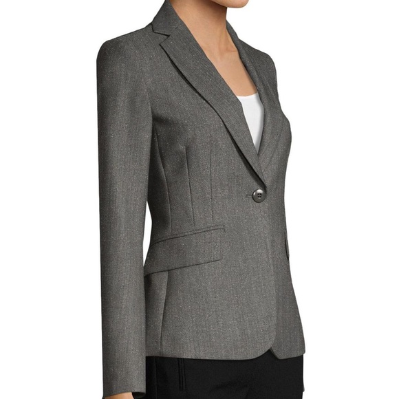 Max Mara Studio Gianna Wool Grey Blazer Jacket - Picture 2 of 7